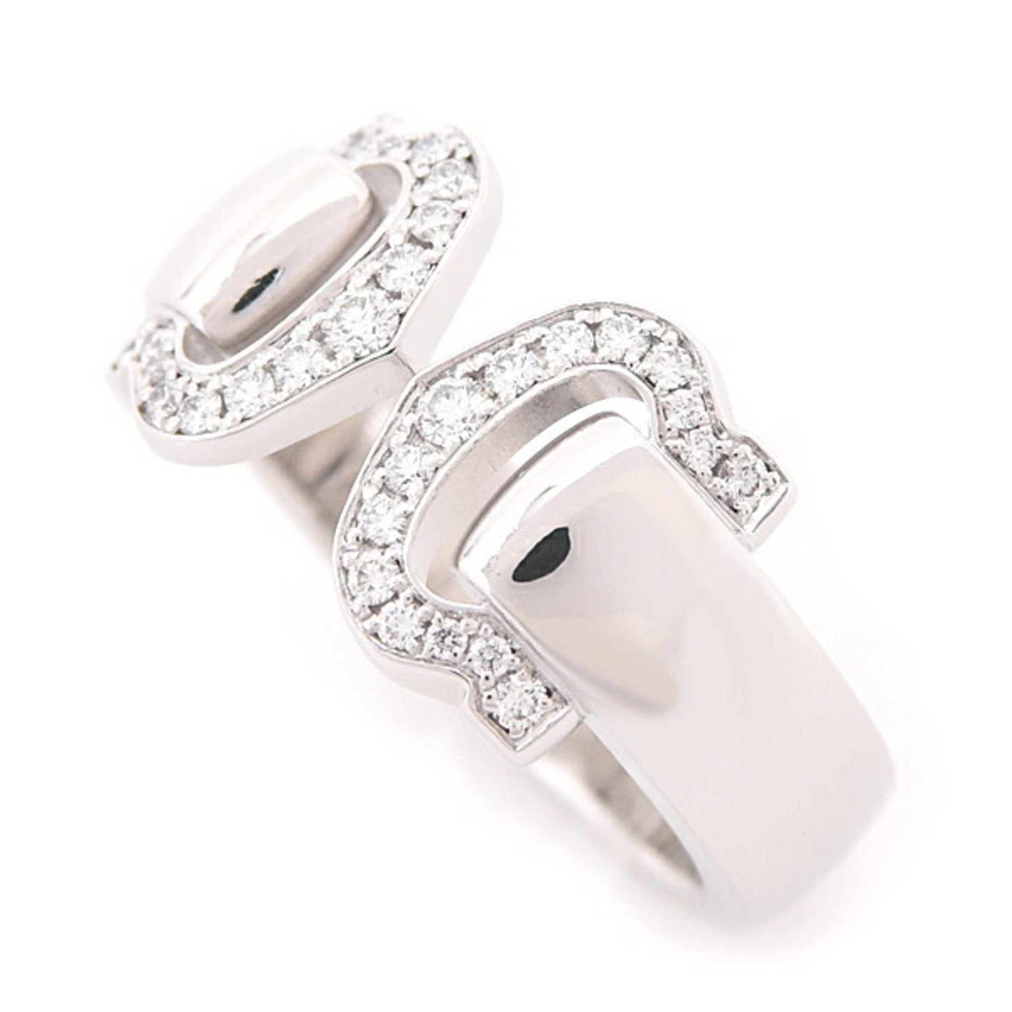 C2 Ring 18K White Gold with Diamond