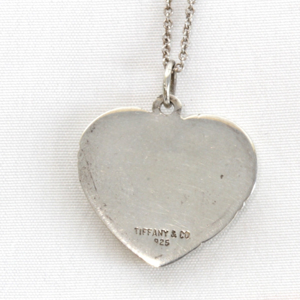 Heart Pendant Necklace Sterling Silver