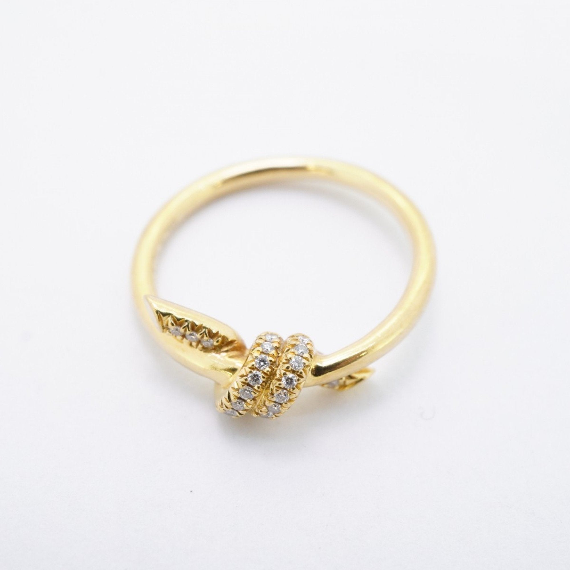 Knot Ring 18K Yellow Gold with Diamond