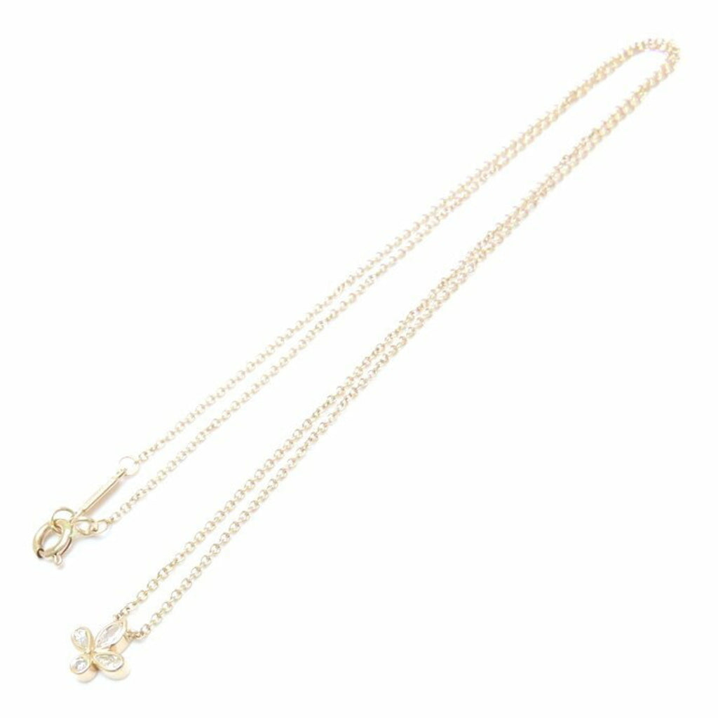 Fleur de Lis Pendant Necklace 18K Rose Gold
