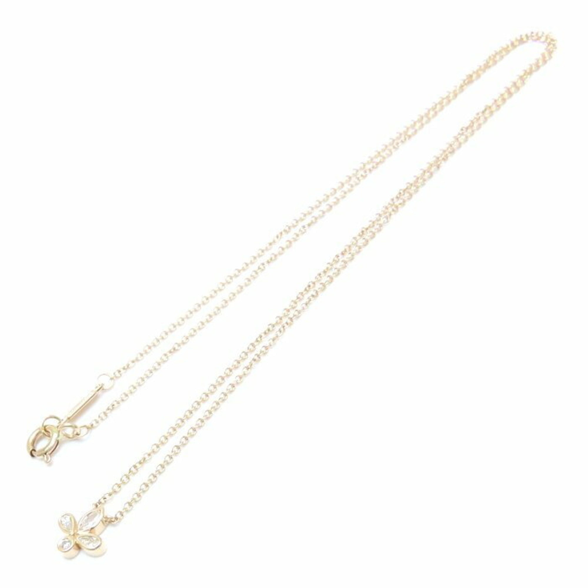 Fleur de Lis Pendant Necklace 18K Rose Gold