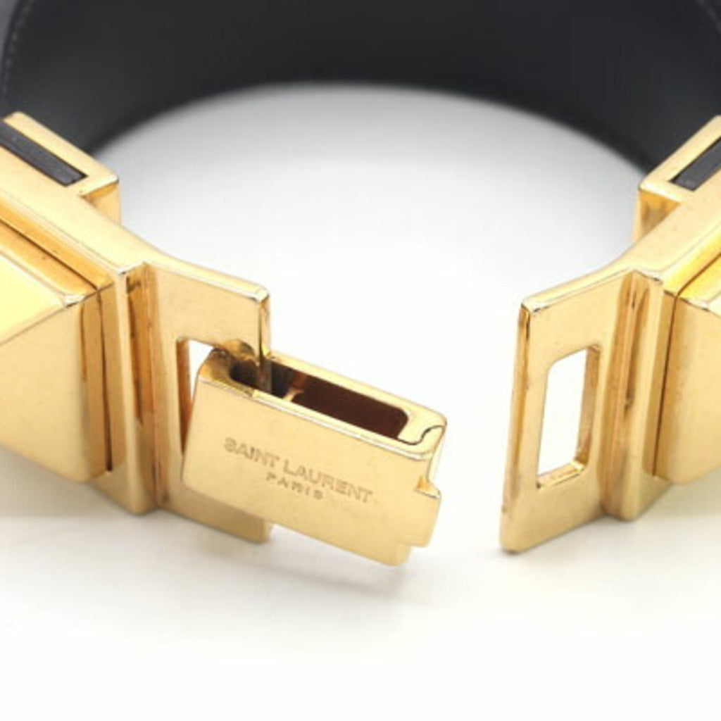 Stud Bracelet Leather and Metal