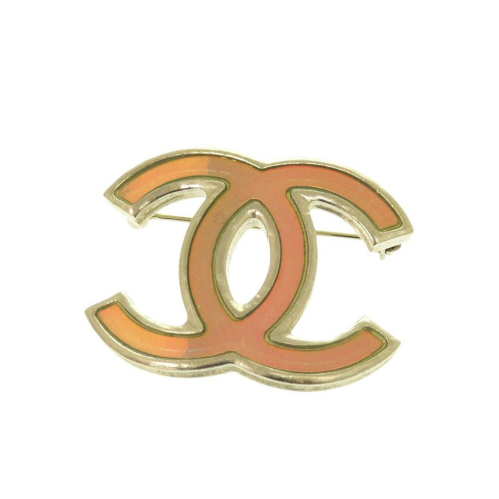 CC Logo Brooch Metal