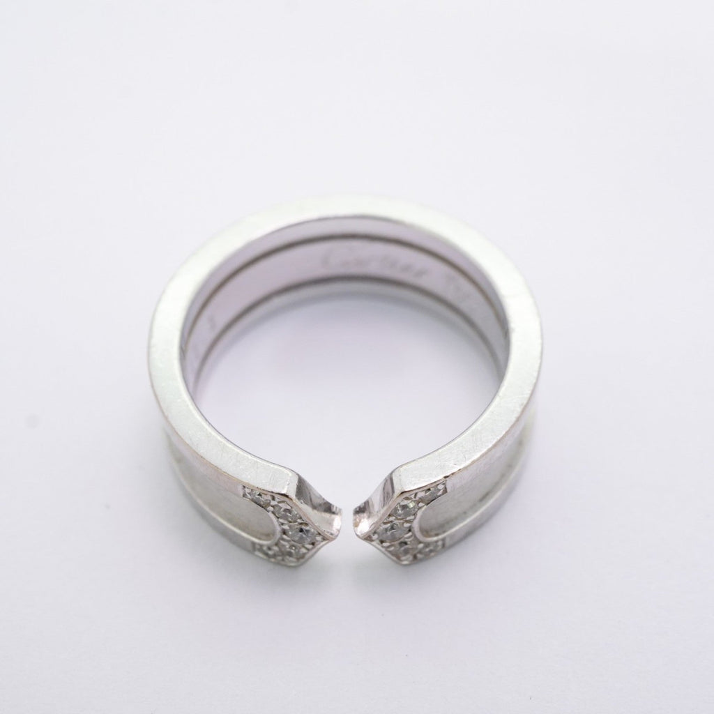 C2 Ring 18K White Gold with Diamond