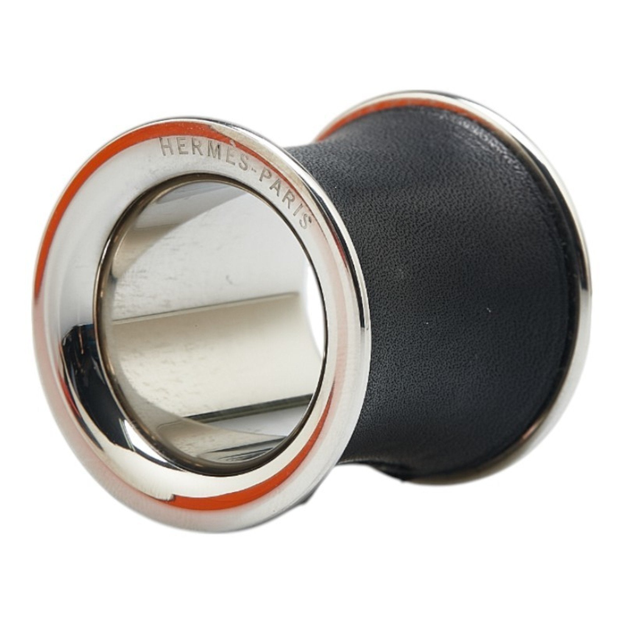 Scarf Ring Leather and Metal