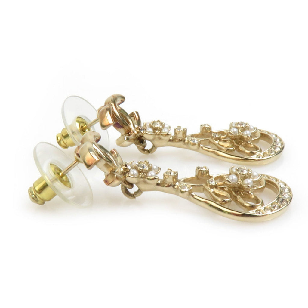 CC Logo Earrings Gold-Tone Metal Gold-Tone Metal