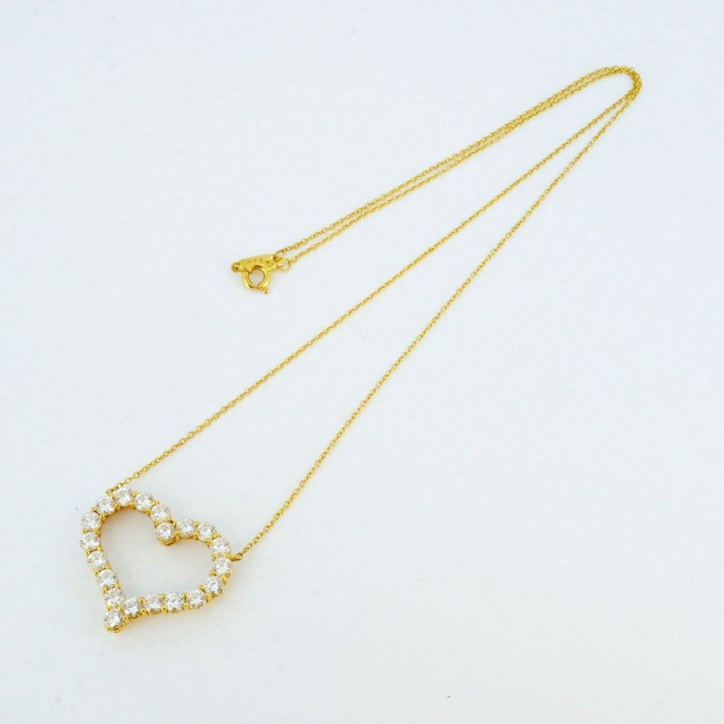Pendant Necklace 18K Yellow Gold With Diamond