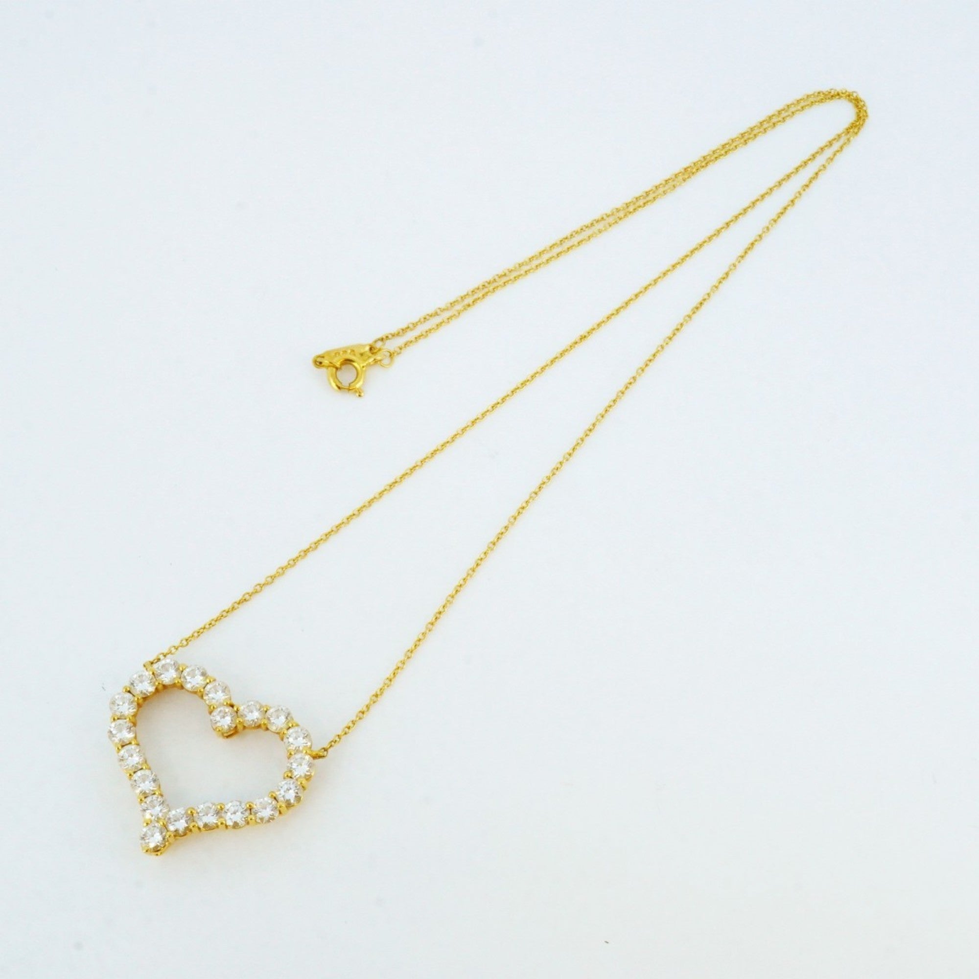 Pendant Necklace 18K Yellow Gold With Diamond