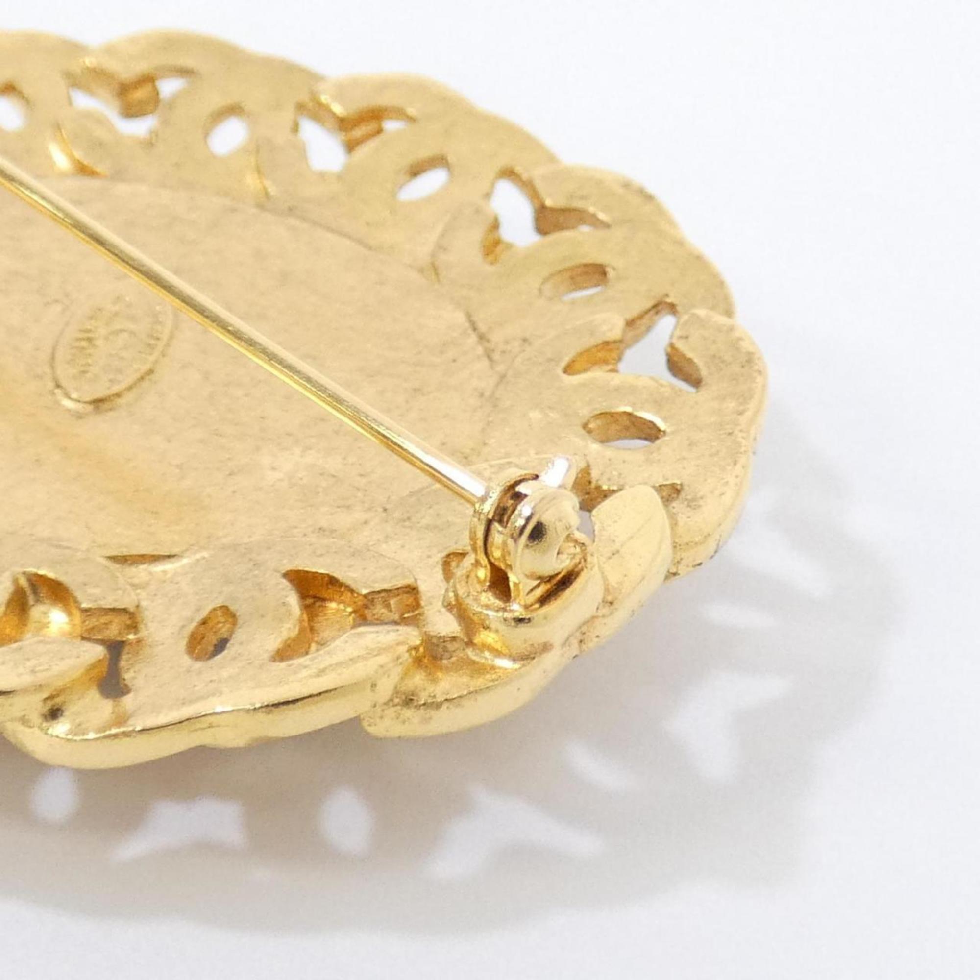 Brooch Gold-Tone Metal
