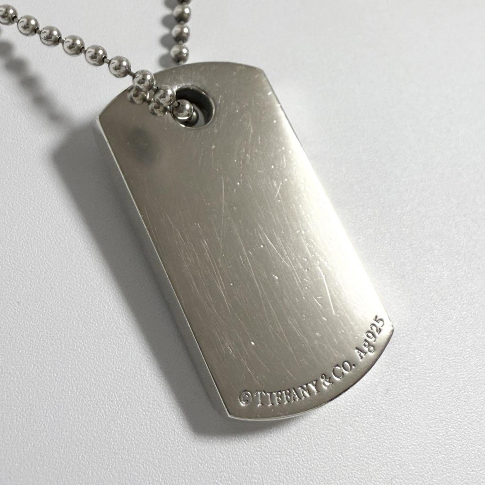 Makers ID Tag Pendant Necklace Sterling Silver