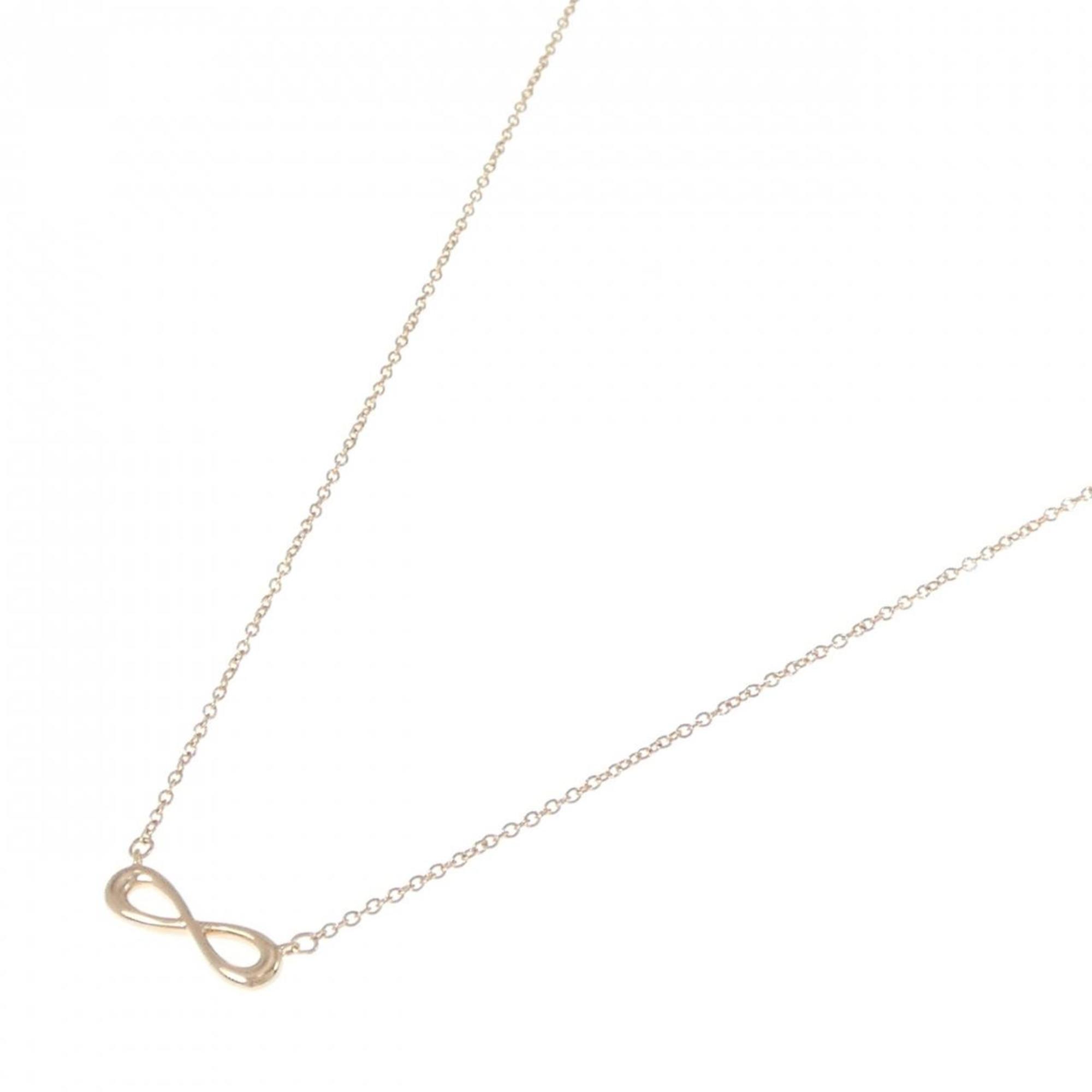 Infinity Pendant Necklace 18K Rose Gold Mini