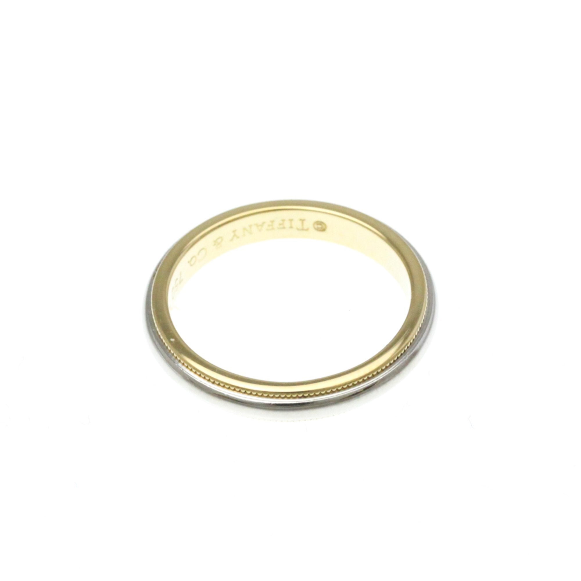 Milgrain Ring Sterling Silver and 18K Yellow Gold and Platinum