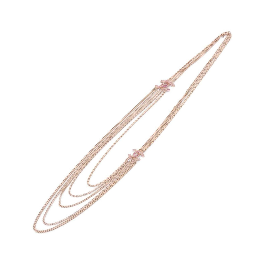 Pendant Necklace Metal Pink