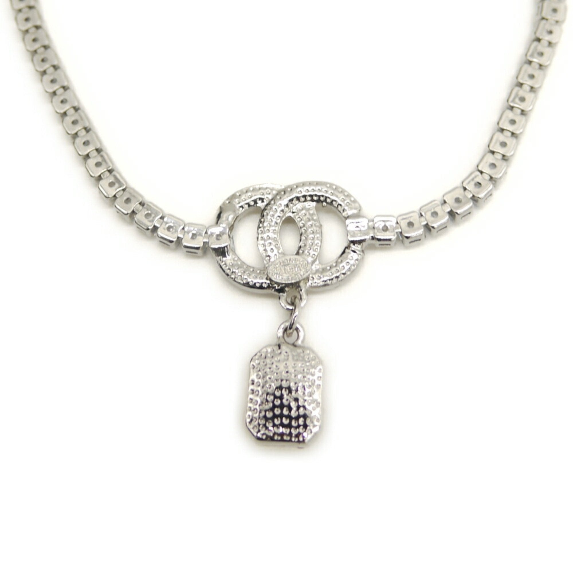 CC Logo Pendant Necklace Metal