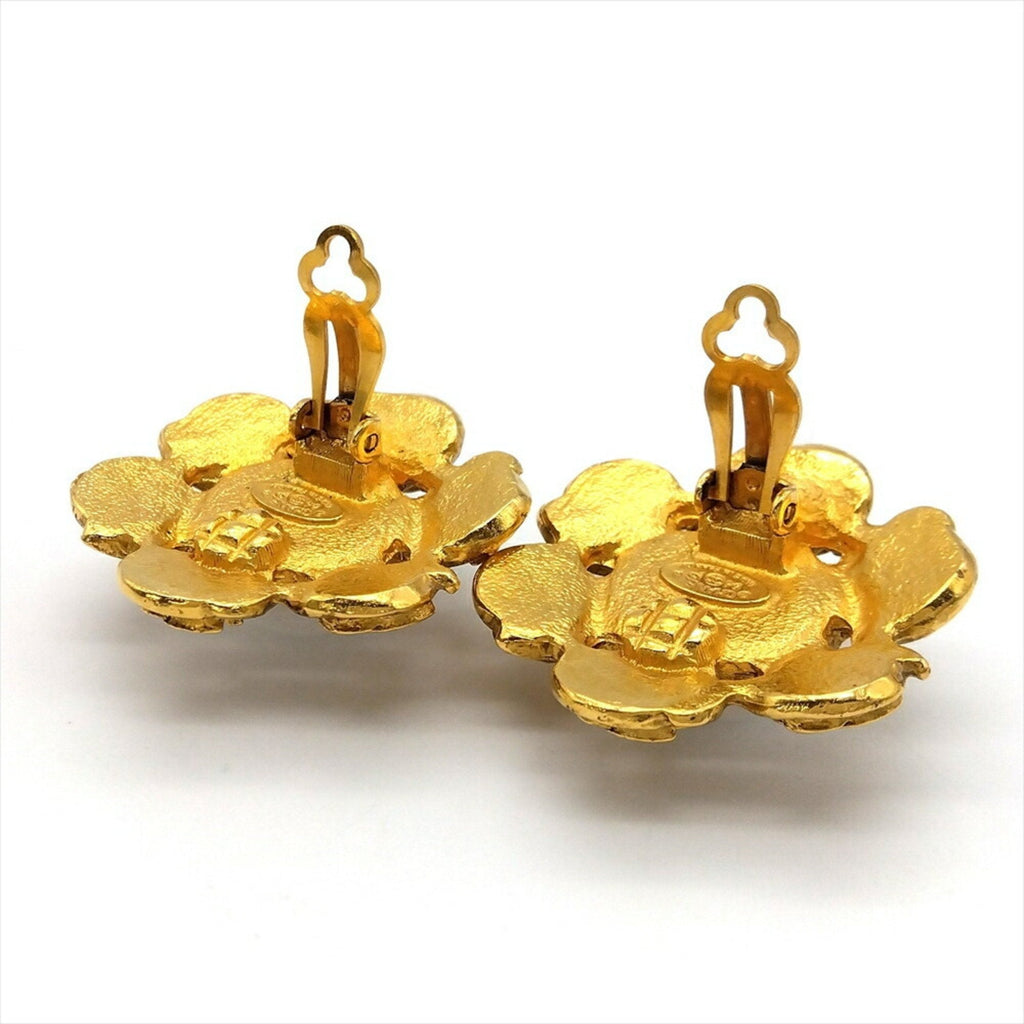 CC Logo Clip-On Earrings Metal