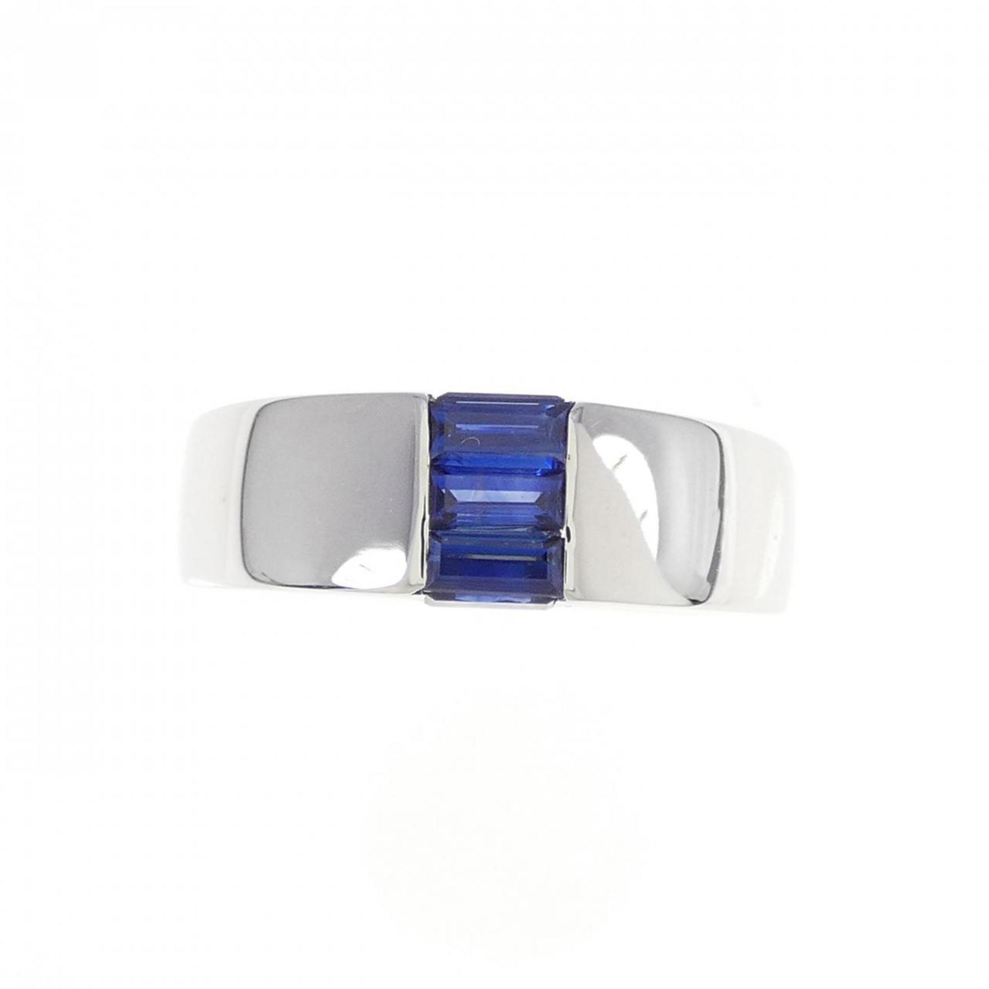 Ring 18K White Gold With Sapphire
