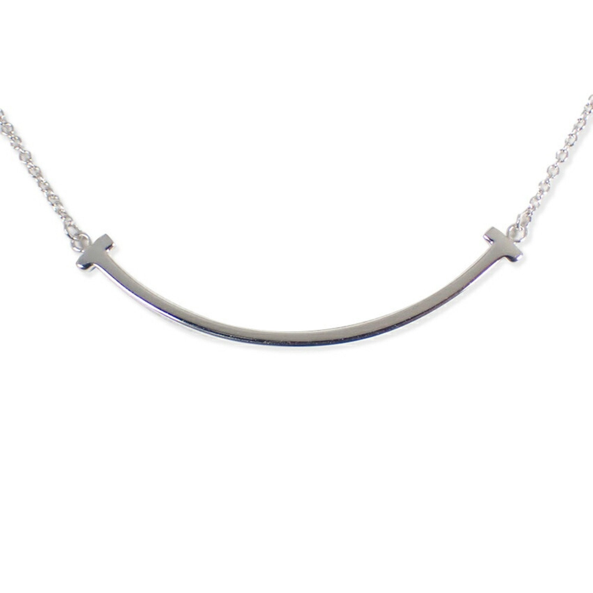 T Smile Pendant Necklace Sterling Silver