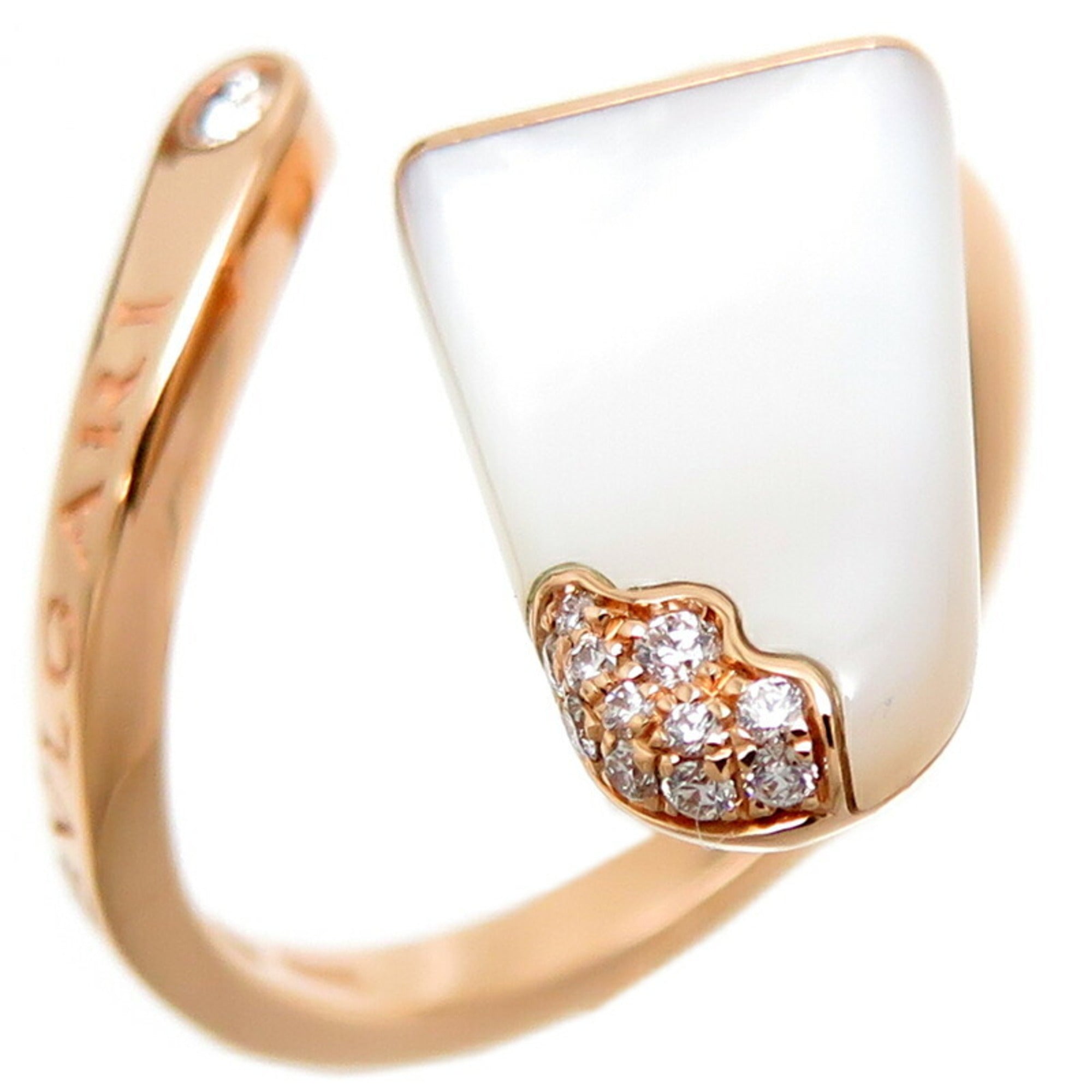 Band Ring 18K Rose Gold with Diamond