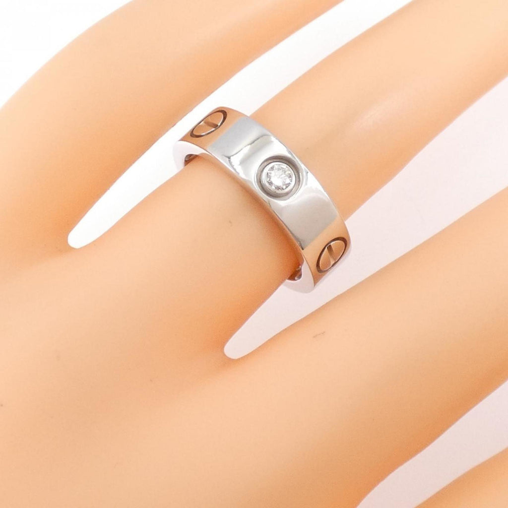 Love Ring 18K White Gold with Diamond