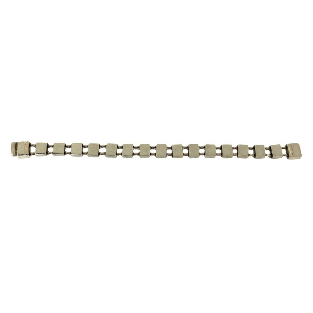 Square Chain Bracelet Sterling Silver