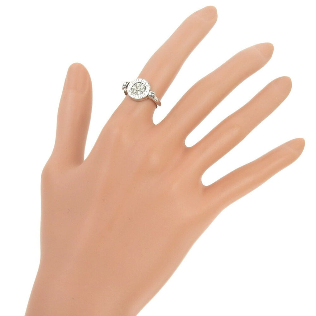 Ring 18K White Gold with Diamond and Lapis Lazuli