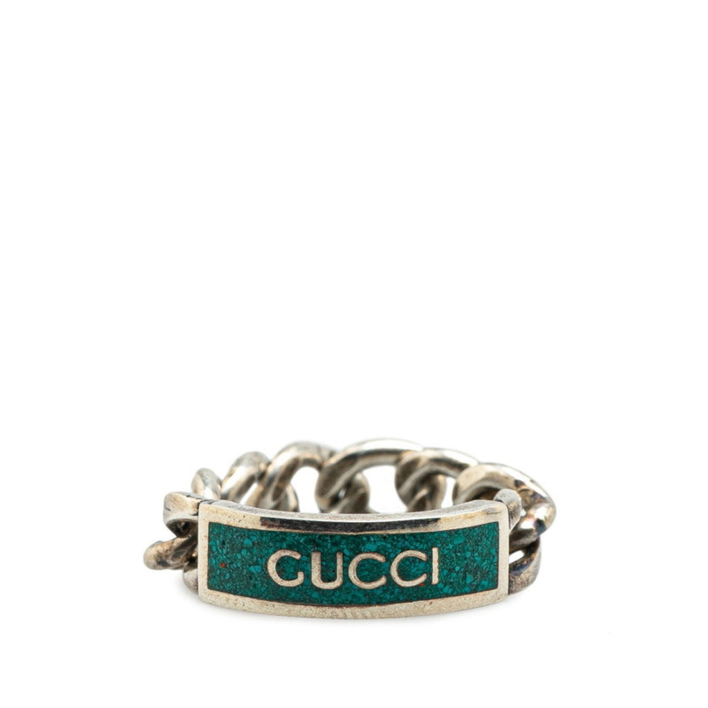 Ring Enamel and Sterling Silver