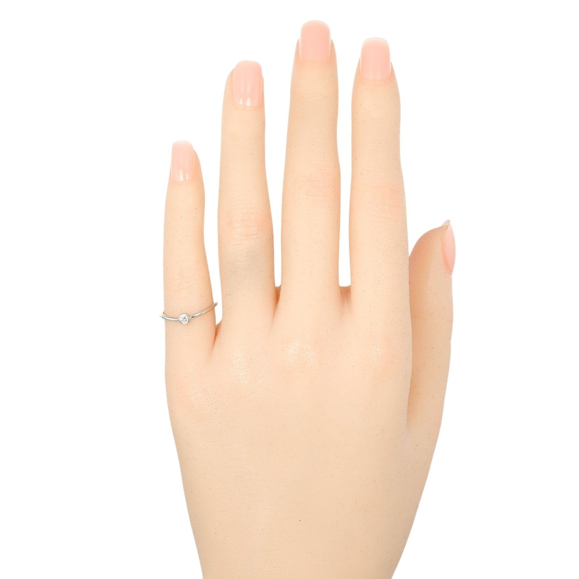 Wave Ring Platinum With Diamond