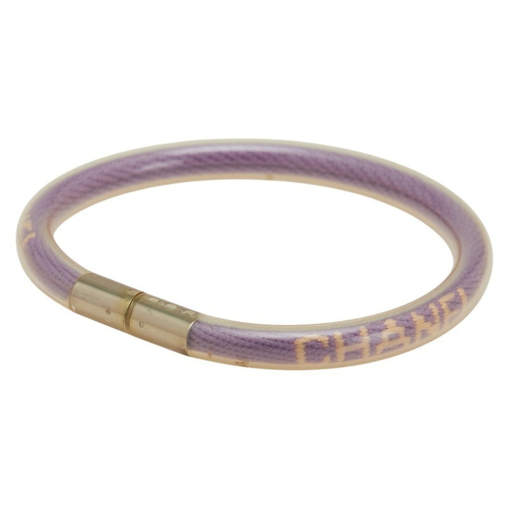 Tube Bracelet Vinyl Purple and Gold
