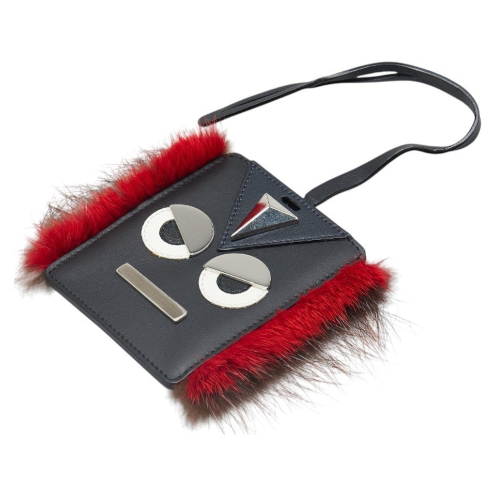 Monster Charm Fur Black Brown Red Handbag Charm
