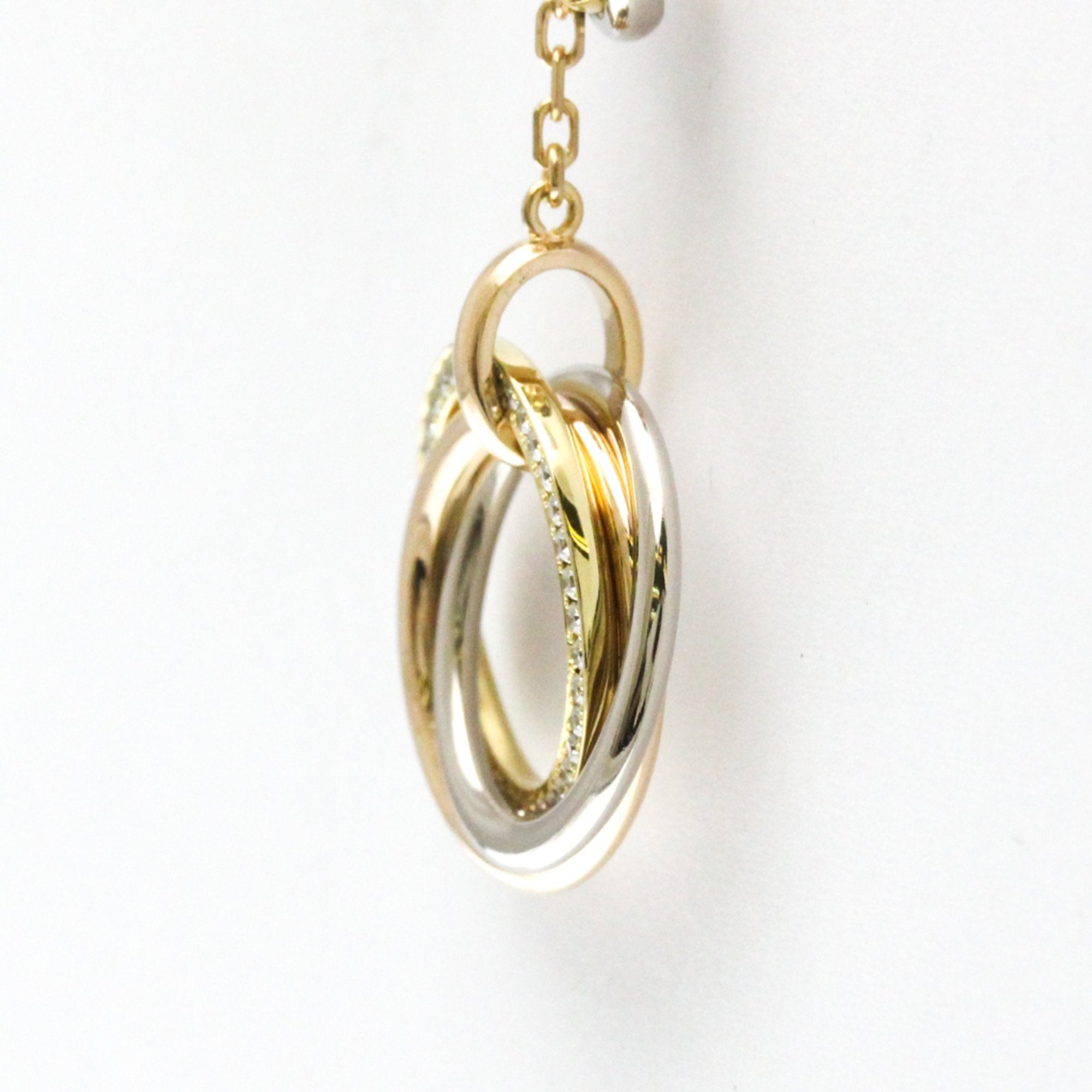 Trinity Pendant Necklace 18K Tricolor Gold