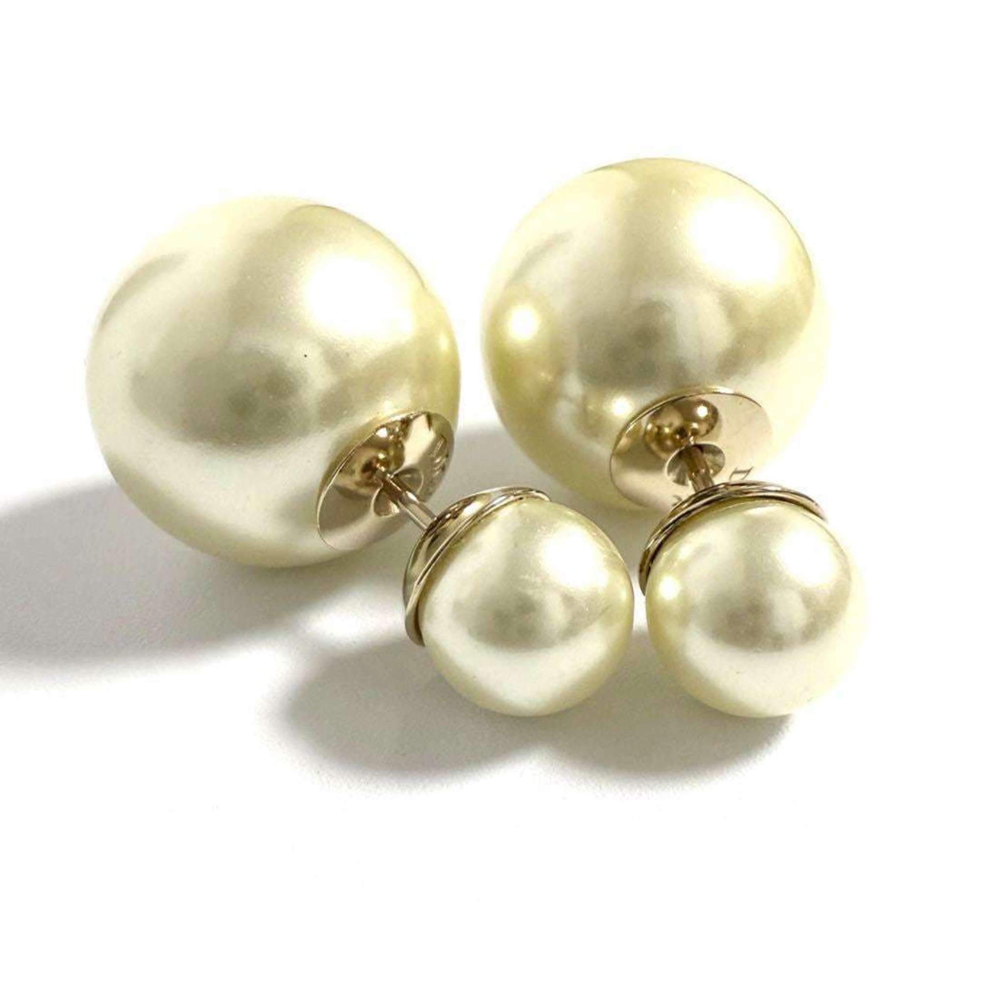 Tribal Earrings Artificial Pearl and Metal
