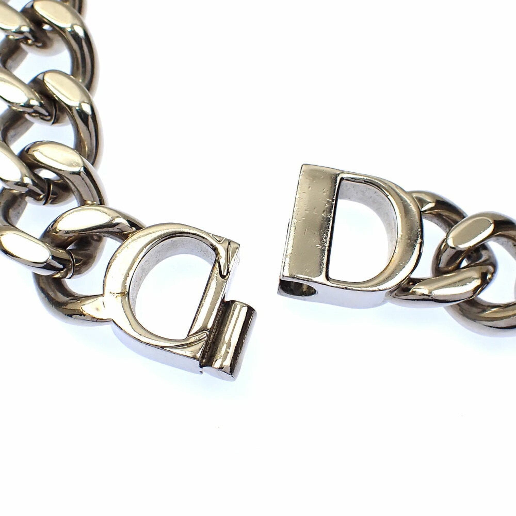 Chain Pendant Necklace Metal Silver