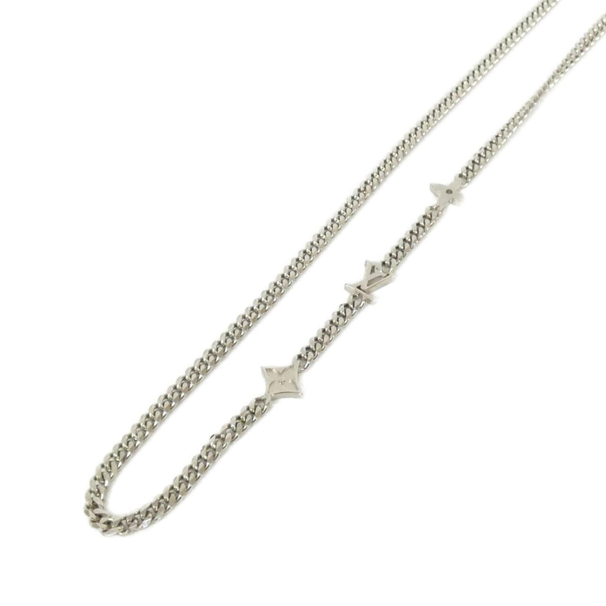 Monogram Row Pendant Necklace Sterling Silver