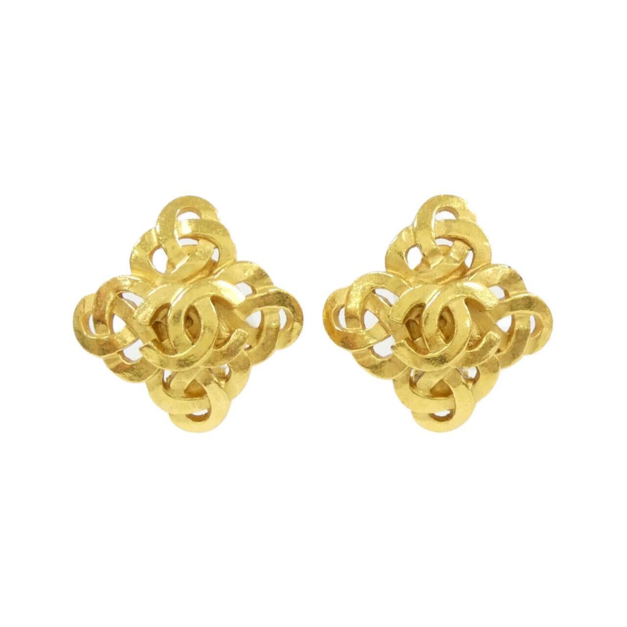 Clip-On Earrings Clip-On Gold-Tone Metal