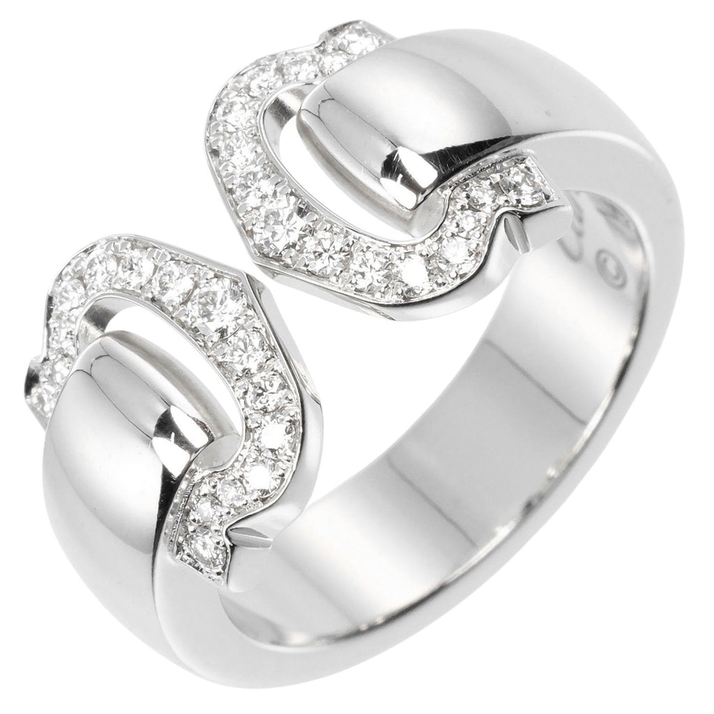 2C Bouclé Ring 18K White Gold and Diamond