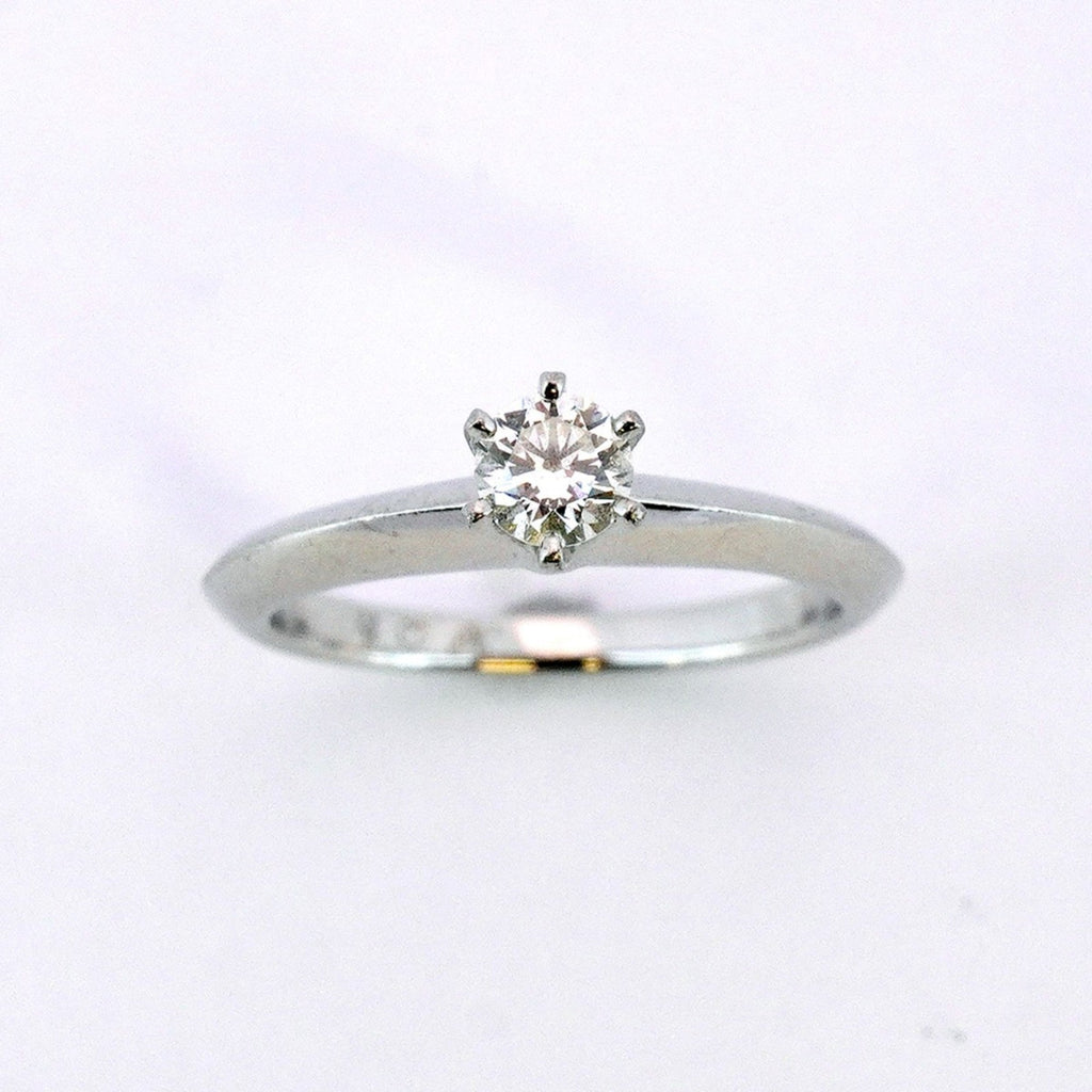Solitaire Ring Platinum with Diamond