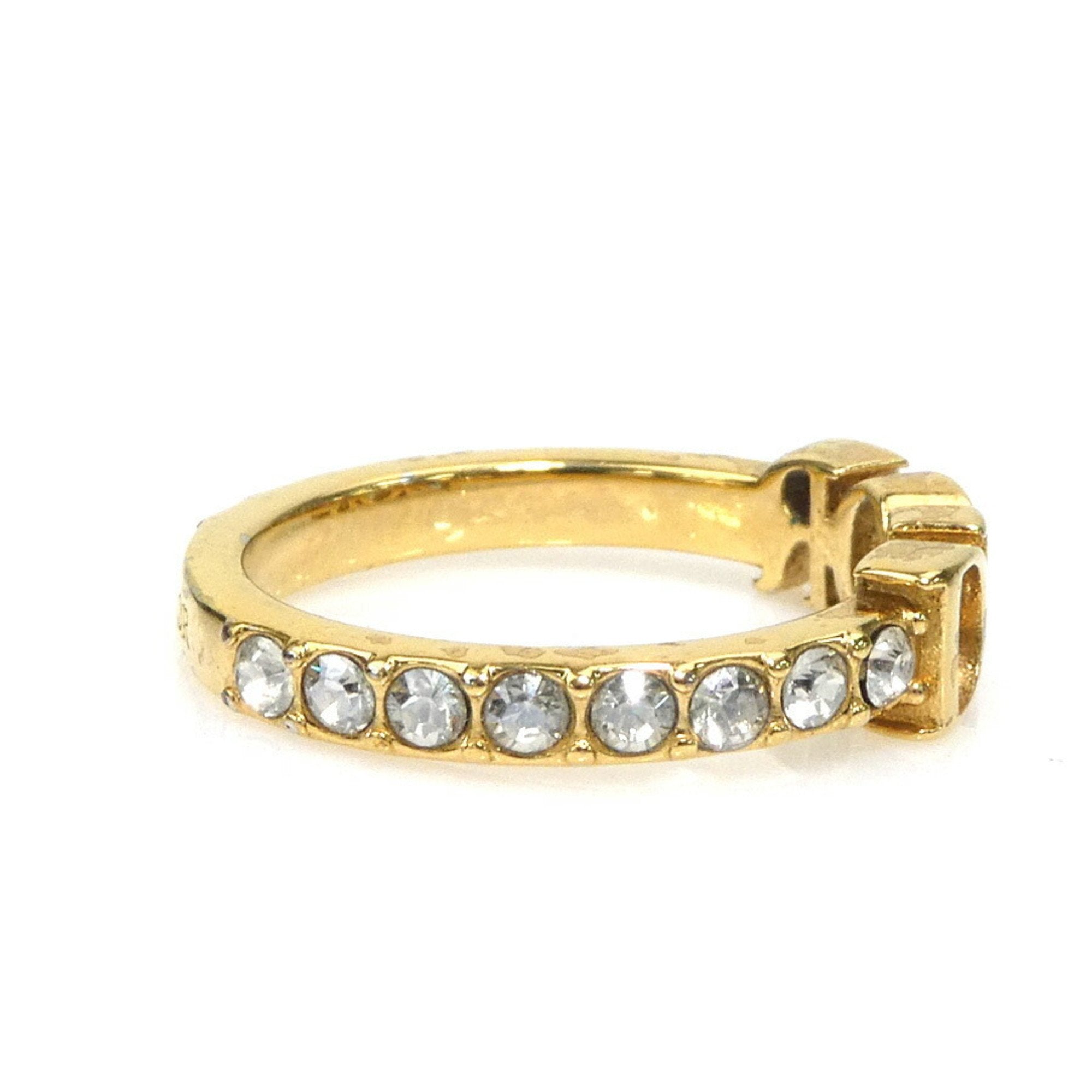 Ring Metal and Rhinestone Gold and Silver