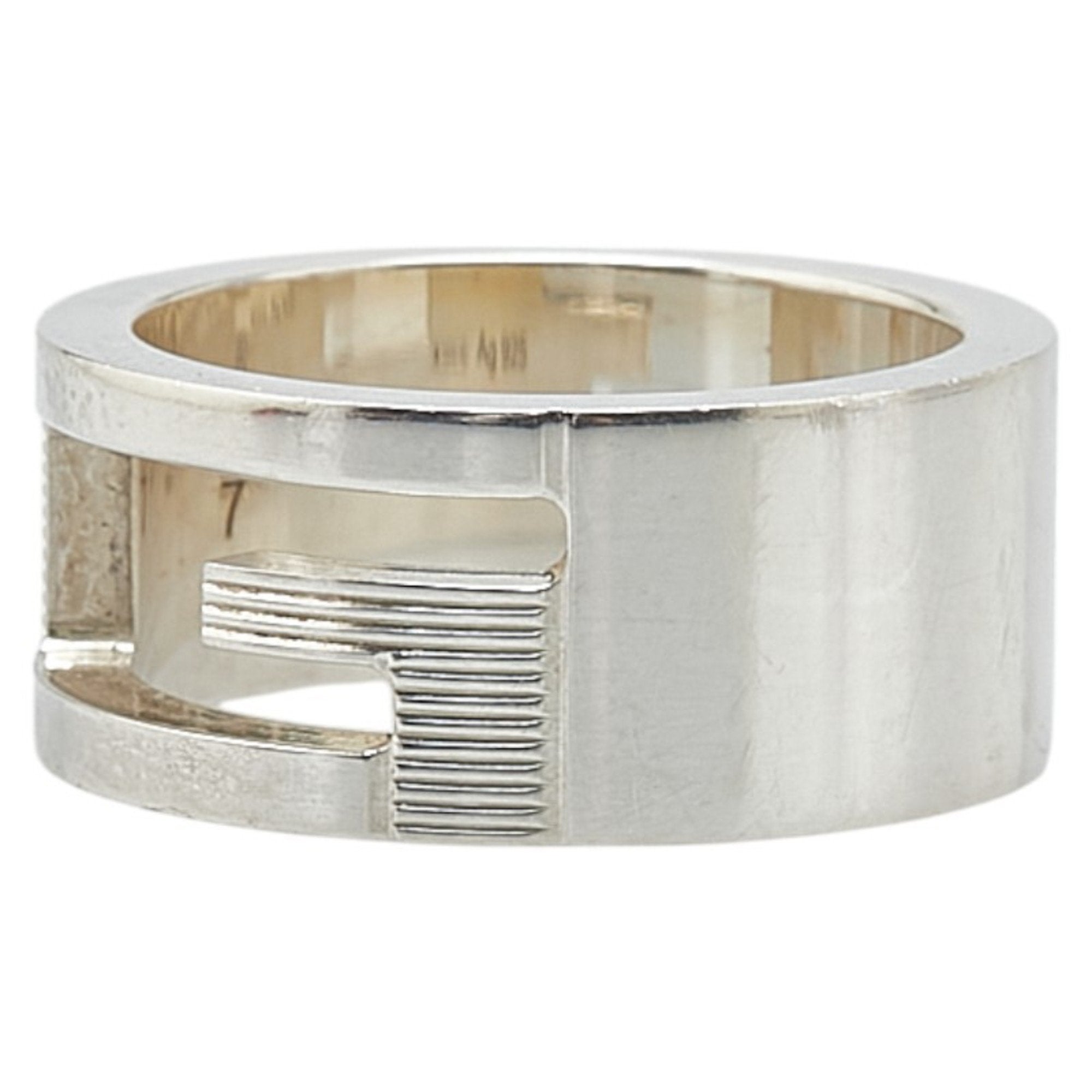 Cutout G Ring Sterling Silver