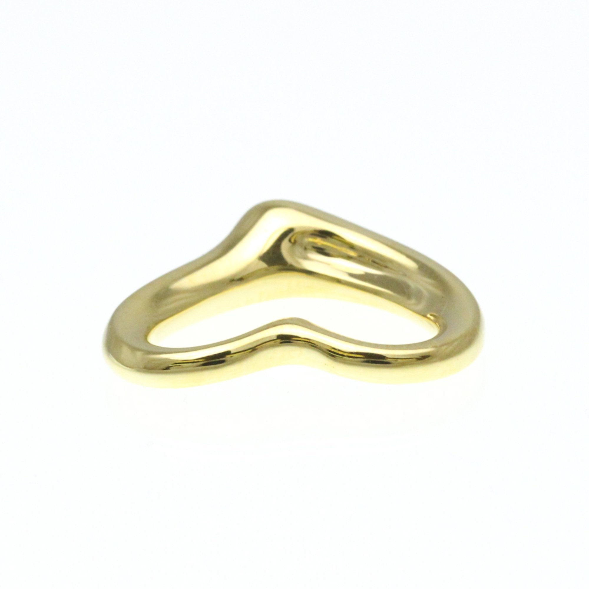 Open Heart Pendant Necklace 18K Yellow Gold 26mm