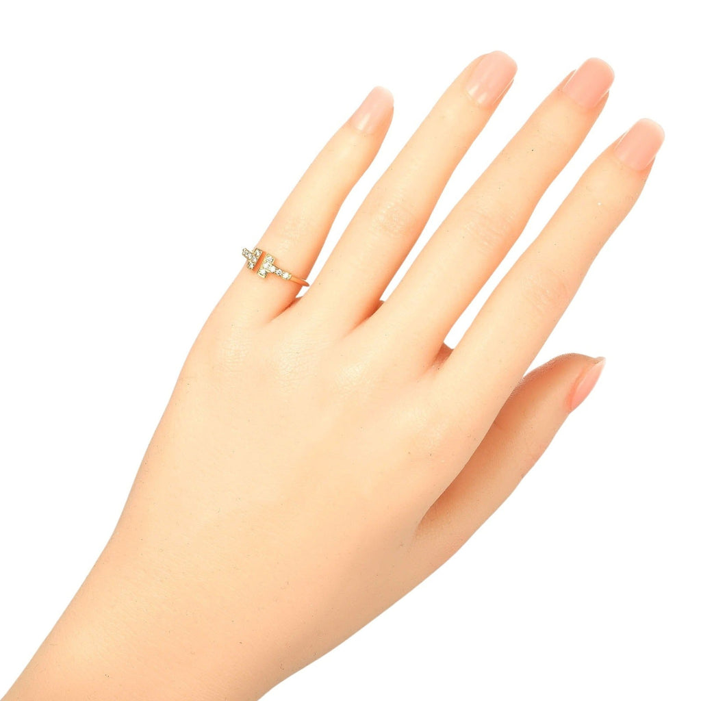 T-Wire Ring 18K Rose Gold and Diamond