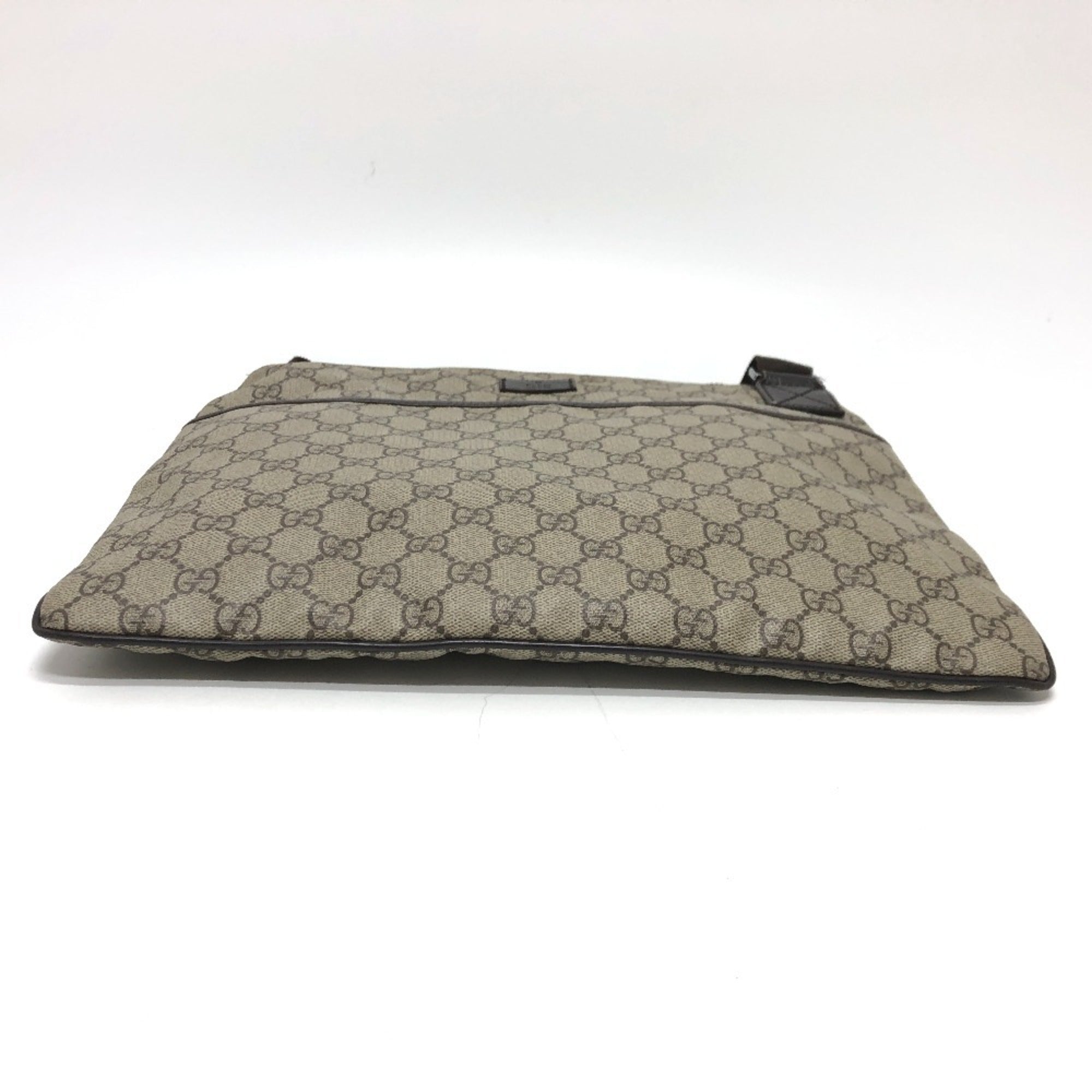 Zip Top Messenger Bag GG Coated Canvas Large