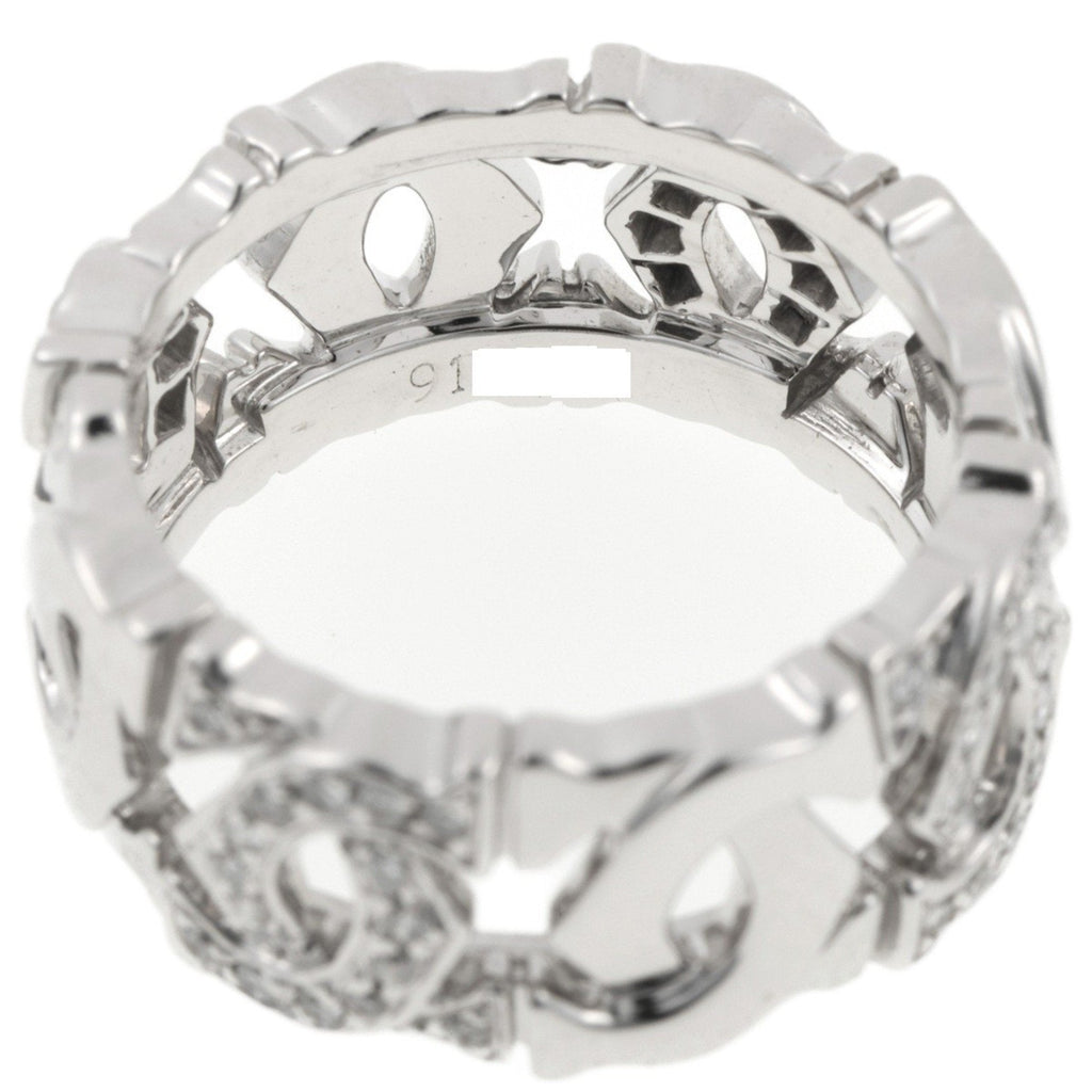Entrelacé Band Ring 18K White Gold
