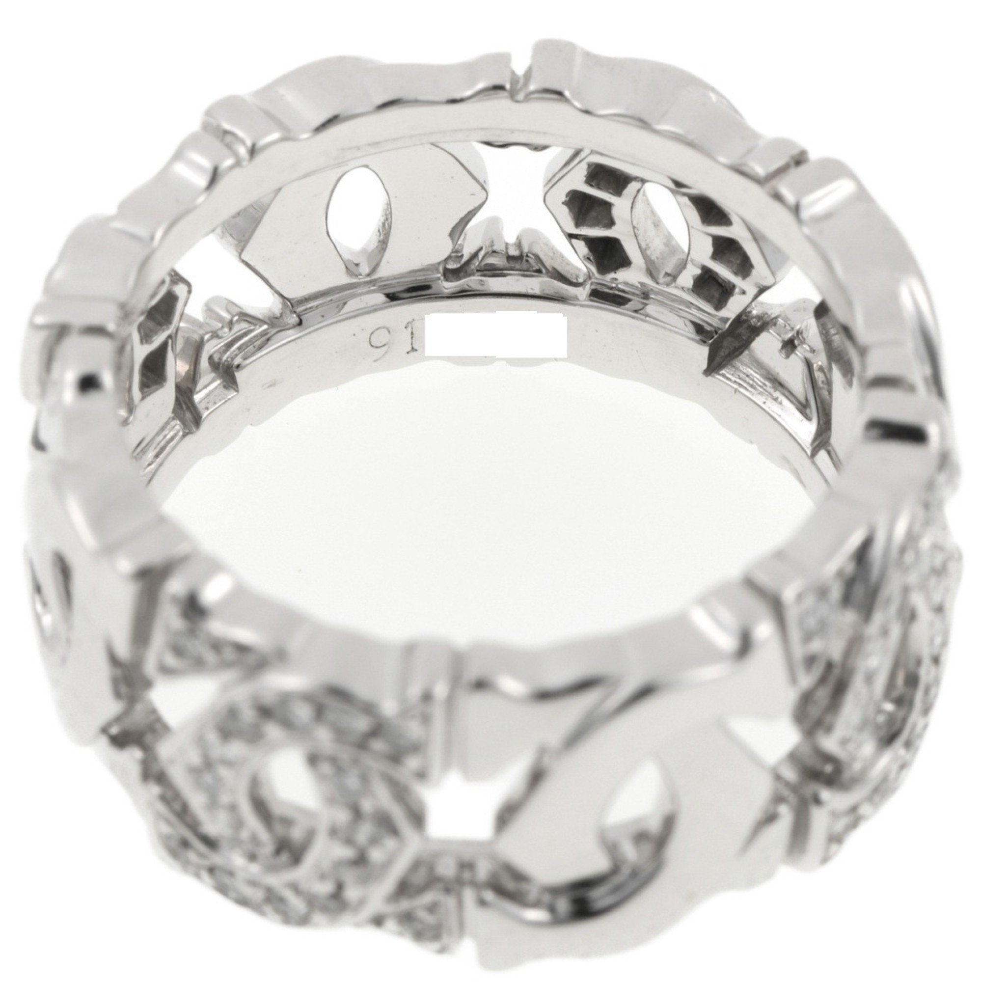 Entrelacé Band Ring 18K White Gold