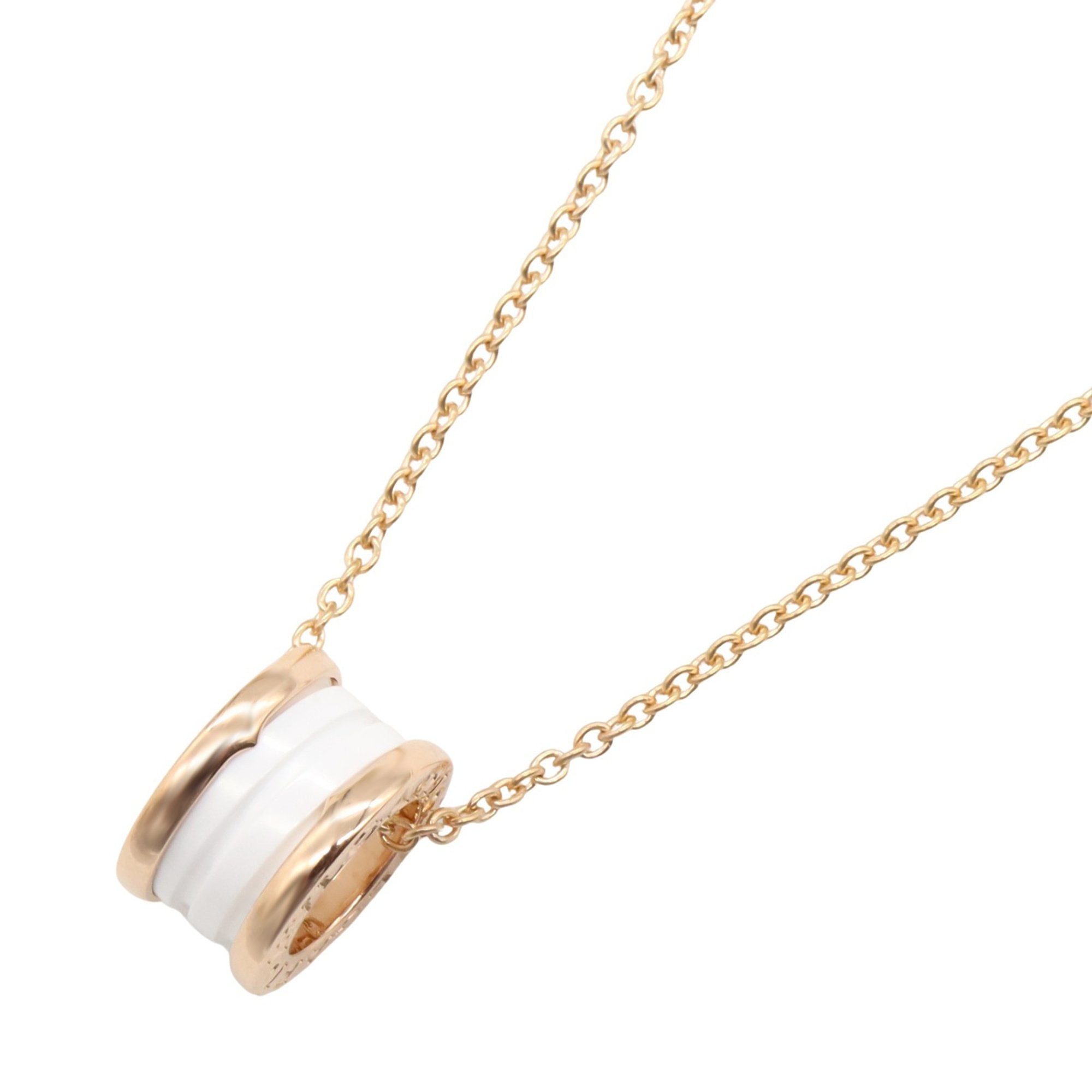 B.Zero1 Pendant Necklace Ceramic and 18K Rose Gold