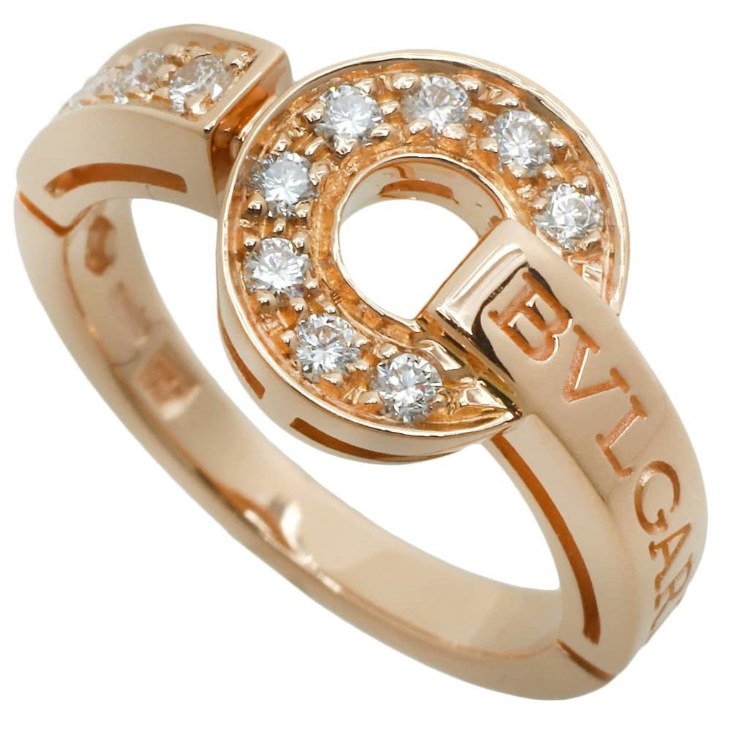 Band Ring 18K Rose Gold with Diamonds
