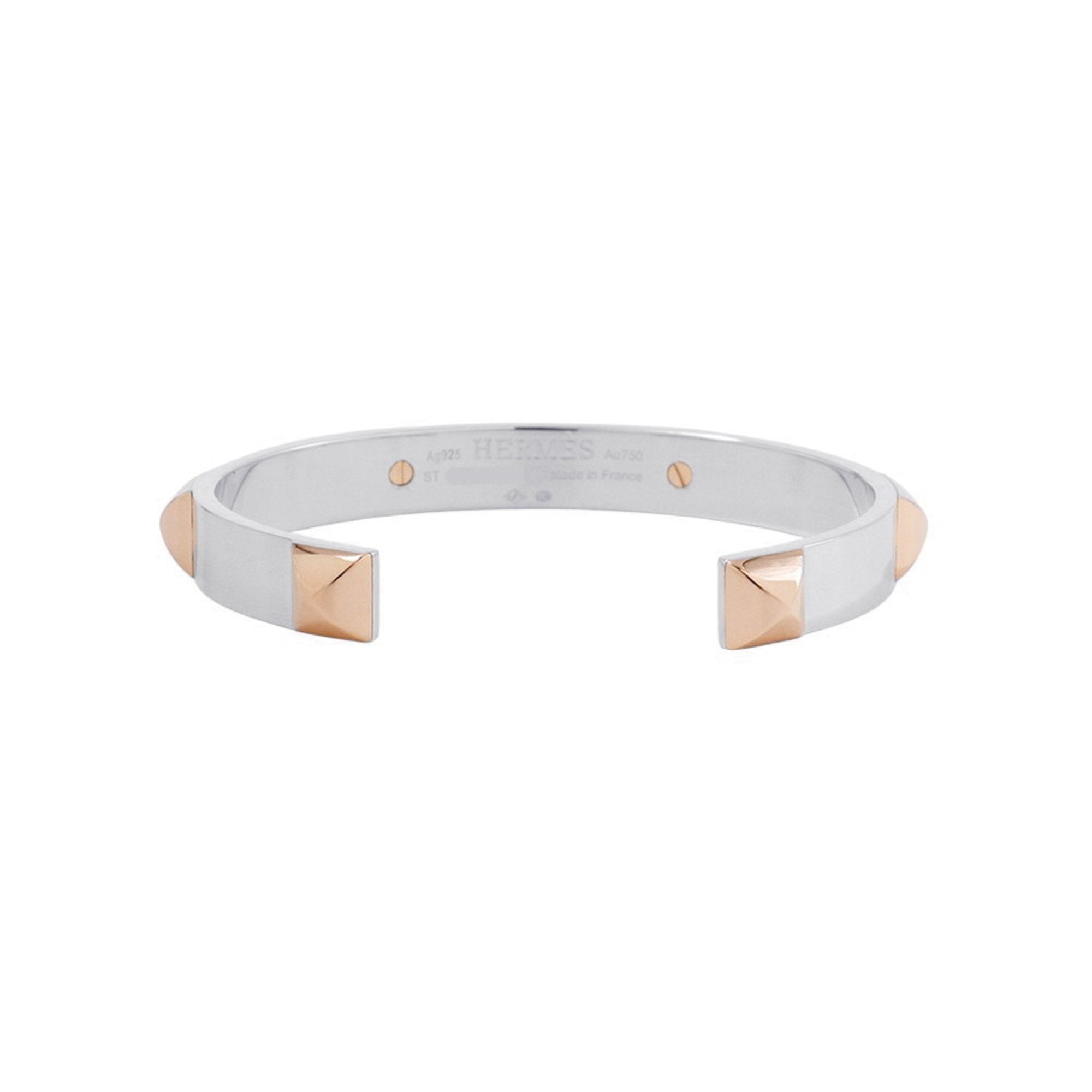 Clous Bracelet 18K Rose Gold and Sterling Silver