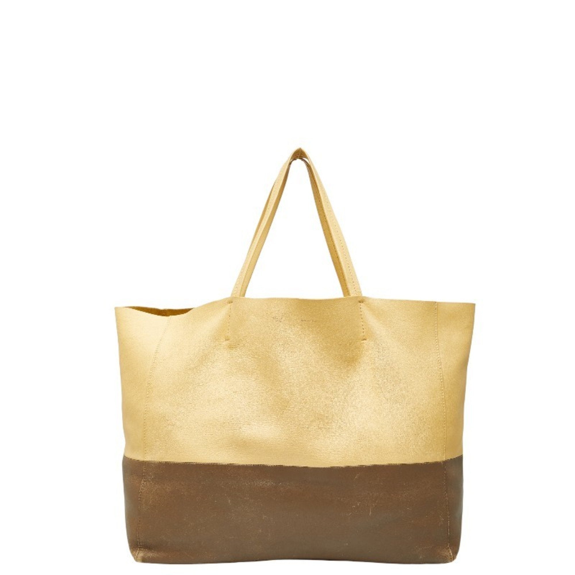 Horizontal Bi-Cabas Tote Leather Large