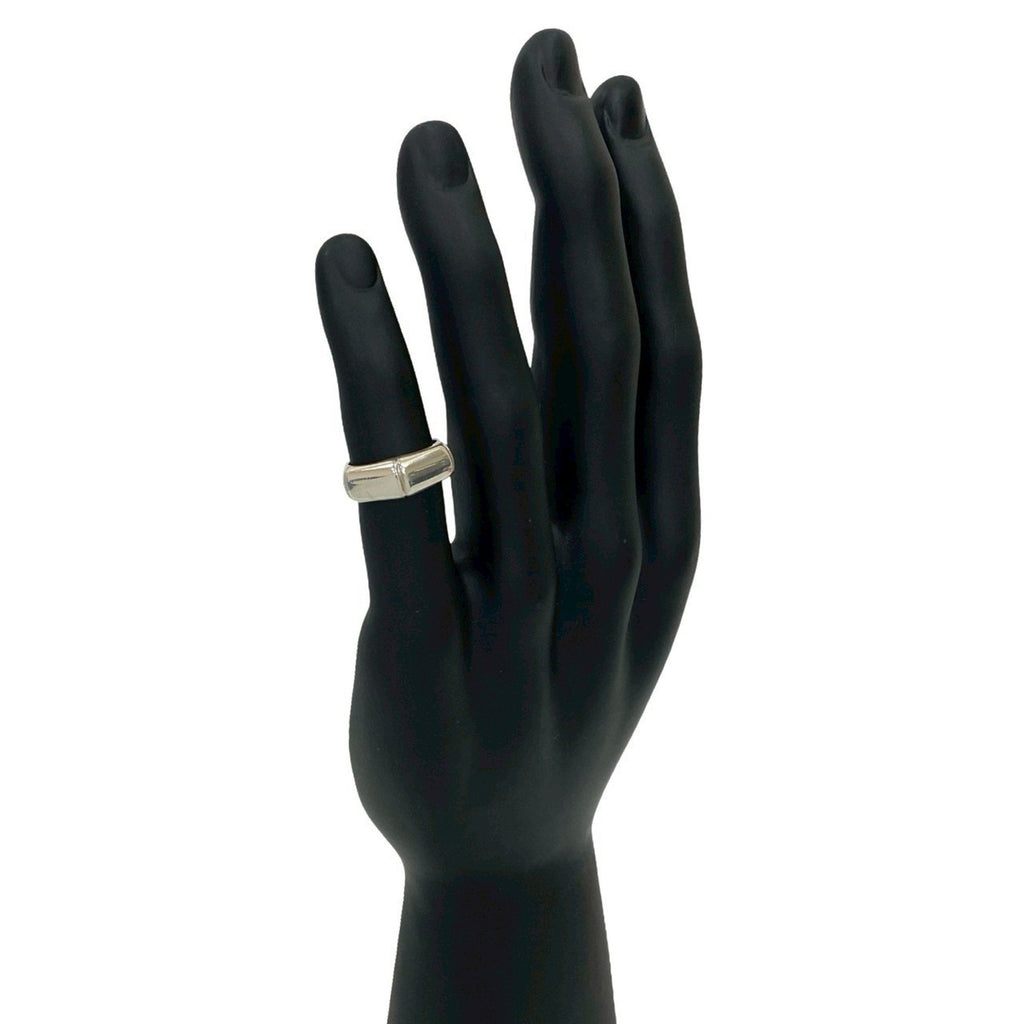 Bamboo Motif Ring Sterling Silver