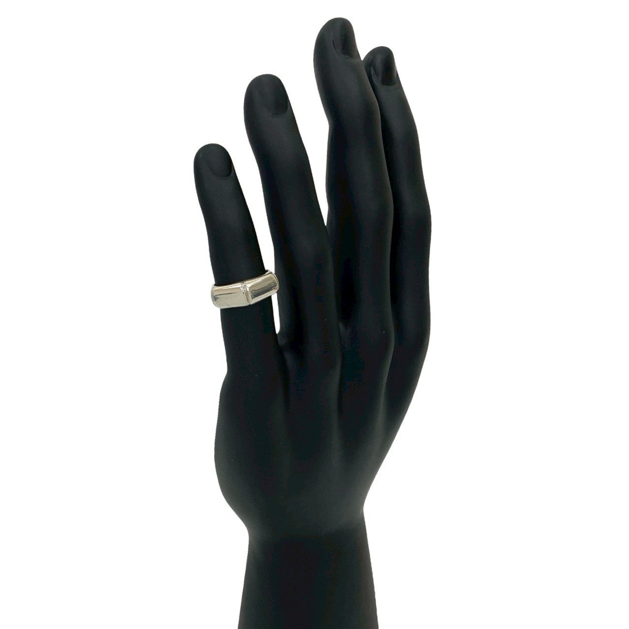 Bamboo Motif Ring Sterling Silver
