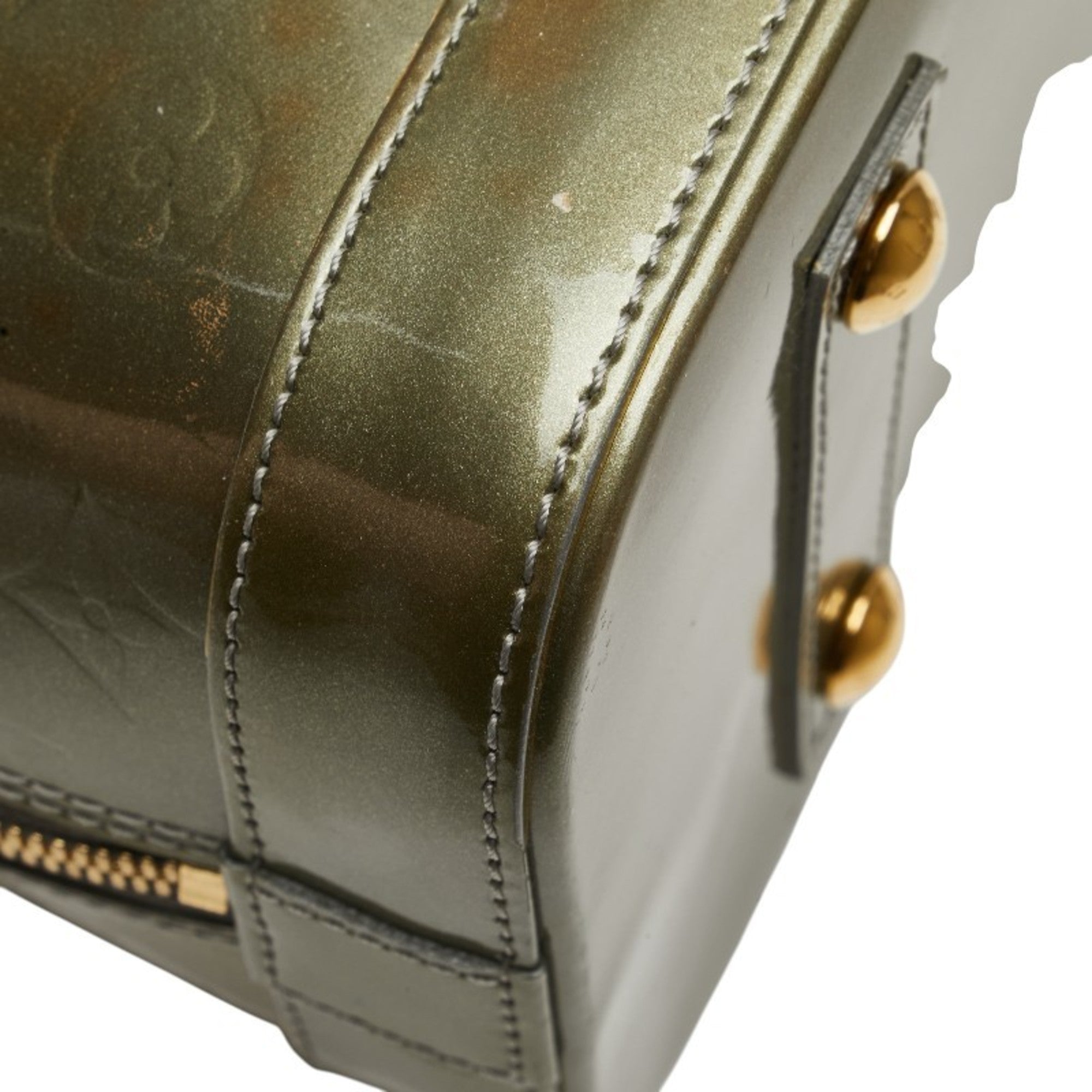Alma Handbag Monogram Vernis PM